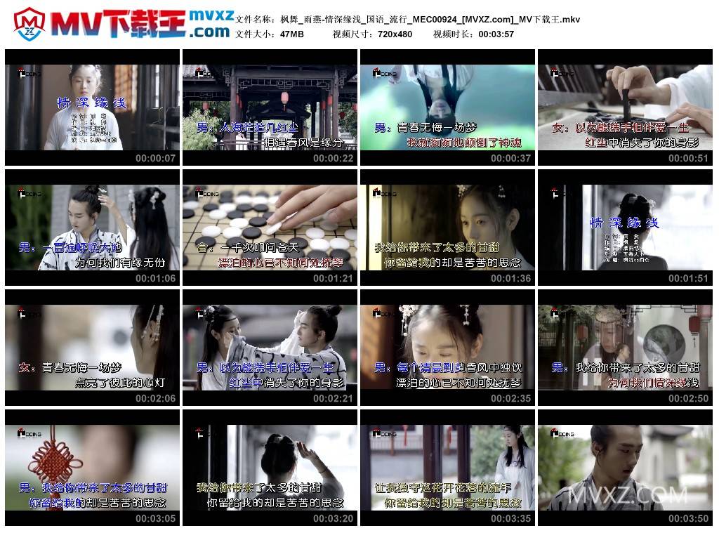 枫舞_雨燕-情深缘浅_国语_流行_MEC00924